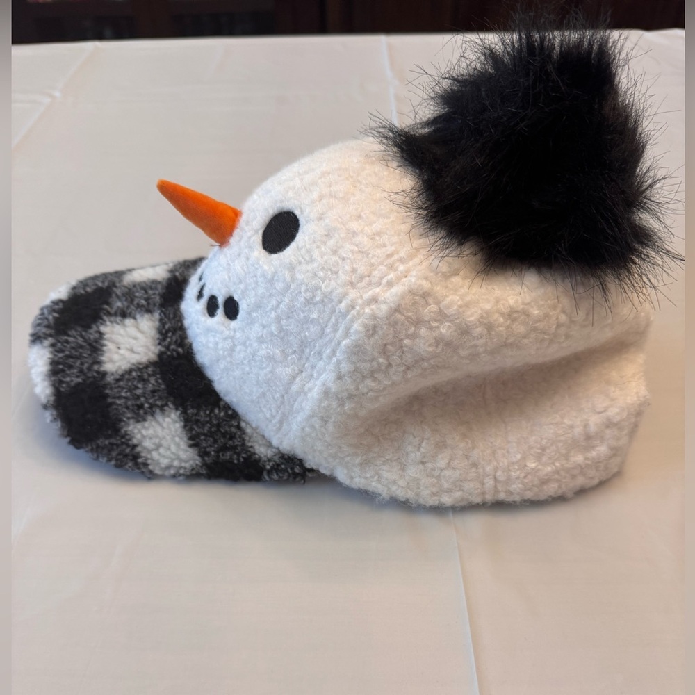 Cozy Snowman Fleece Women's Hat adjustable NWOT - Picture 2 of 6